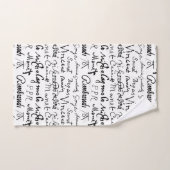 Het beroemde patroon van handtekeningen van kunste bad handdoek (Handdoek)