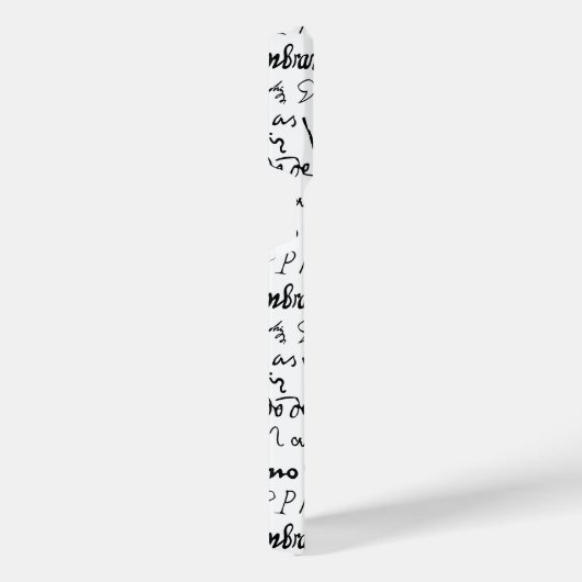 Het beroemde patroon van handtekeningen van kunste iPhone hoesje (Rechterkant)