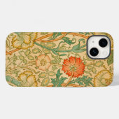 Het beroemde patroon van William Morris Pink and R Case-Mate iPhone Case (Achterkant (horizontaal))