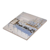 Het beroemde schilderij Magpie Tegeltje (Zijkant)