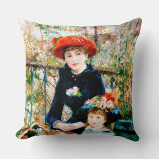 Het beroemde schilderij 'Two Sisters' van Renoir Kussen
