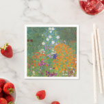 Het beroemde schilderij van Gustav Klimt Garden Fl Servet<br><div class="desc">Aarzel niet om nu orde op zaken te stellen!</div>