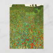 Het beroemde schilderij van Gustav Klimt Mohnfeld  Briefkaart (Voorkant)