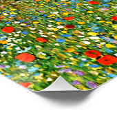 Het beroemde schilderij van Gustav Klimt Mohnfeld  Perfect Poster (Hoek)