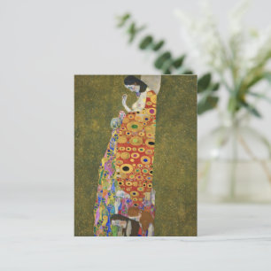 Het beroemde schilderij van Gustav Klimt's Hope II Briefkaart