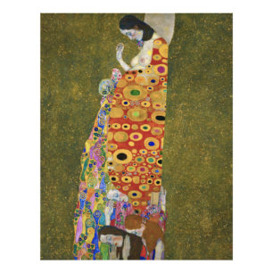 Het beroemde schilderij van Gustav Klimt's Hope II Foto Afdruk