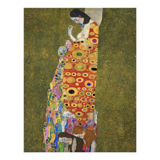 Het beroemde schilderij van Gustav Klimt's Hope II Foto Afdruk (Voorkant)
