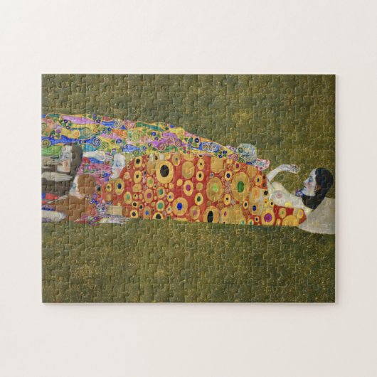 Het beroemde schilderij van Gustav Klimt's Hope II Legpuzzel (Horizontaal)
