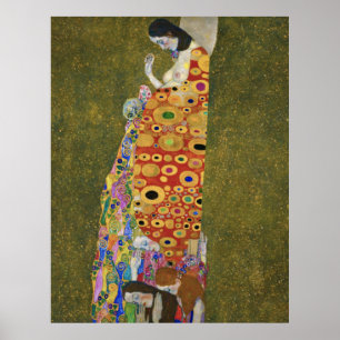 Het beroemde schilderij van Gustav Klimt's Hope II Poster