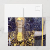 Het beroemde schilderij van Gustav Klimt's Pallas  Briefkaart (Voorkant / Achterkant)