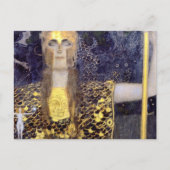 Het beroemde schilderij van Gustav Klimt's Pallas  Briefkaart (Voorkant)