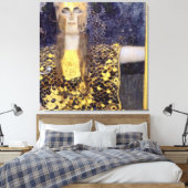 Het beroemde schilderij van Gustav Klimt's Pallas  Canvas Afdruk (Insitu (Slaapkamer))