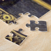 Het beroemde schilderij van Gustav Klimt's Pallas  Legpuzzel (Zijkant)