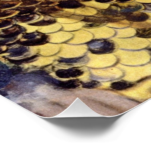 Het beroemde schilderij van Gustav Klimt's Pallas  Perfect Poster (Hoek)