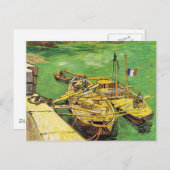 Het beroemde schilderij van Van Gogh, Rhone Boats, Briefkaart (Voorkant / Achterkant)
