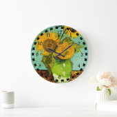 Het beroemde schilderij van Van Gogh, Zonnebloemen Grote Klok (Huis)