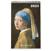 Het beroemde schilderij van Vermeer Kalender (Hoes)
