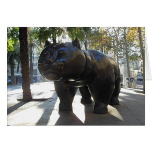 Het beroemde standbeeld van Barcelona op Las Rambl