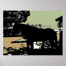 Het beroemde trolleypaard van Stanley Park Poster