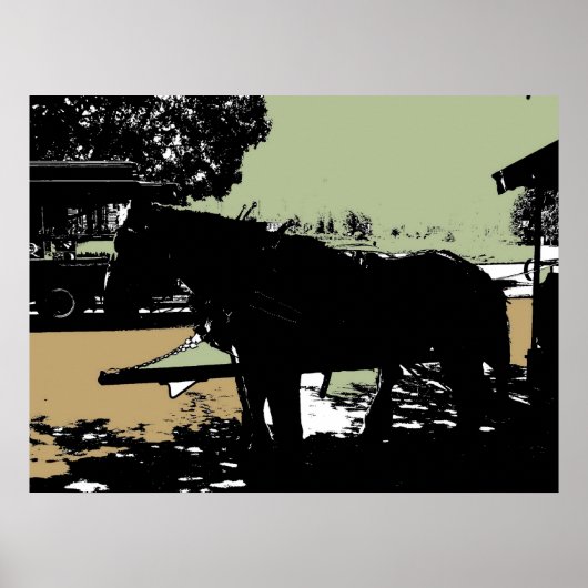 Het beroemde trolleypaard van Stanley Park Poster (Voorkant)