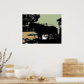 Het beroemde trolleypaard van Stanley Park Poster (Keuken)