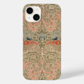 Het beroemde vogelpatroon van William morris Case-Mate iPhone Case (Achterkant)