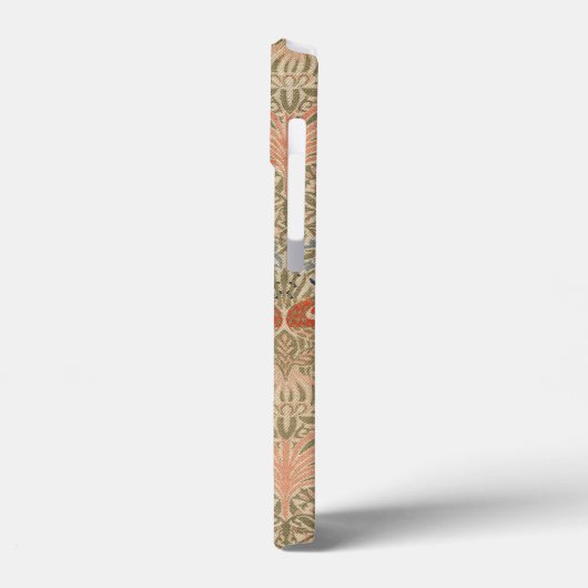 Het beroemde vogelpatroon van William morris Case-Mate iPhone Case (Achterkant / Links)