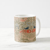 Het beroemde vogelpatroon van William morris Koffiemok (Voorkant rechts)