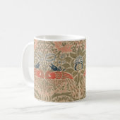 Het beroemde vogelpatroon van William morris Koffiemok (Voorkant links)