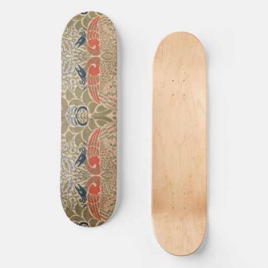 Het beroemde vogelpatroon van William morris Persoonlijk Skateboard (Voorkant)