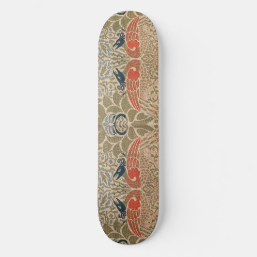 Het beroemde vogelpatroon van William morris Persoonlijk Skateboard (Voorkant)
