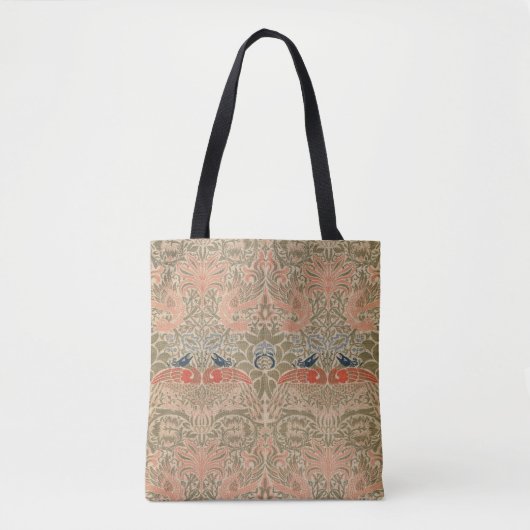 Het beroemde vogelpatroon van William morris Tote Bag (Voorkant)