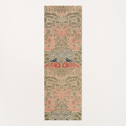 Het beroemde vogelpatroon van William morris Yogamat (Voorkant)