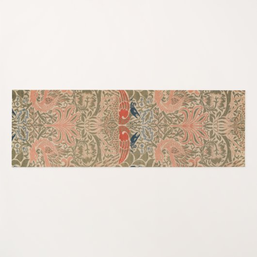 Het beroemde vogelpatroon van William morris Yogamat (Voorkant (horizontaal))