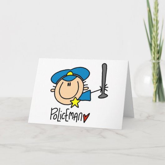 Het Beroep van de politieagent Kaart (Voorkant)