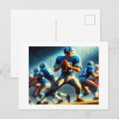 Het beschermen van de Quarterback, Briefkaart (Voorkant / Achterkant)