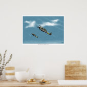 Het beschermen van de Reich Fw190-stroomklimmer Poster (Keuken)