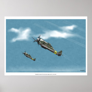 Het beschermen van de Reich Fw190-stroomklimmer Poster
