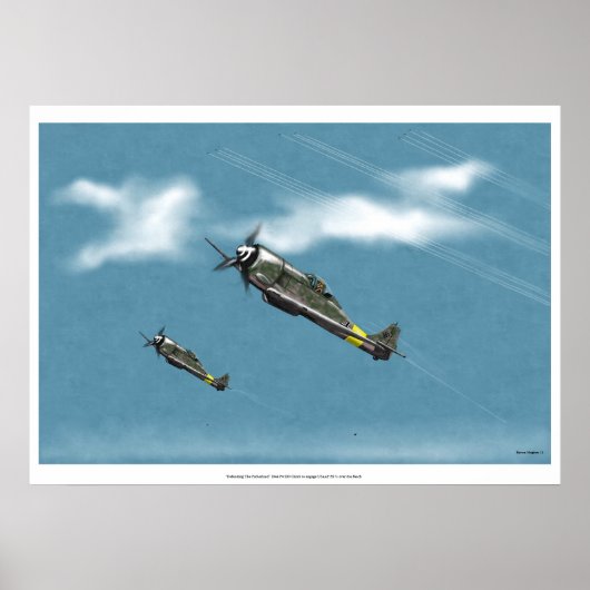 Het beschermen van de Reich Fw190-stroomklimmer Poster (Voorkant)
