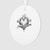 Het beschermen van een hart - Skeleton Hand Heart Ornament (voorkant)