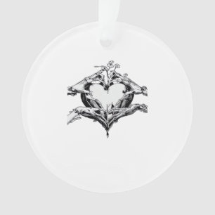 Het beschermen van een hart - Skeleton Hand Heart Ornament