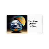 Het beschermende Hoesje van de aarde Etiket (Voorkant)