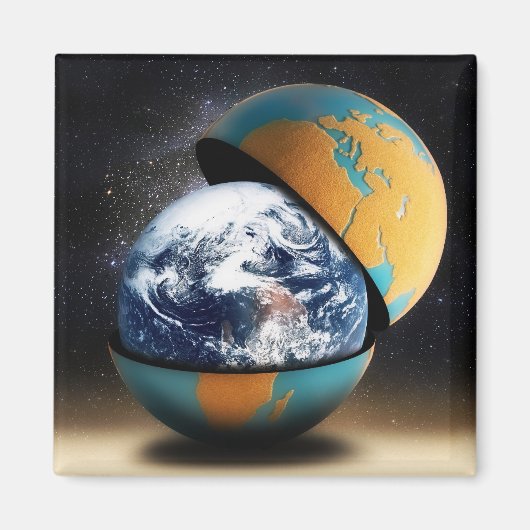 Het beschermende Hoesje van de aarde Magneet (Voorkant)