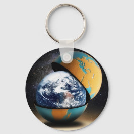 Het beschermende Hoesje van de aarde Sleutelhanger