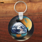 Het beschermende Hoesje van de aarde Sleutelhanger (Voorkant)