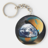 Het beschermende Hoesje van de aarde Sleutelhanger (Voorkant)