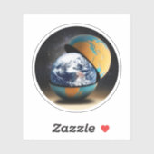 Het beschermende Hoesje van de aarde Sticker (Vel)
