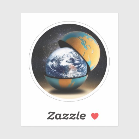 Het beschermende Hoesje van de aarde Sticker (Vel)