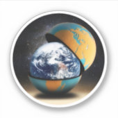 Het beschermende Hoesje van de aarde Sticker (Voorkant)