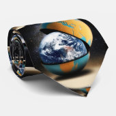 Het beschermende Hoesje van de aarde Stropdas (Opgerold)